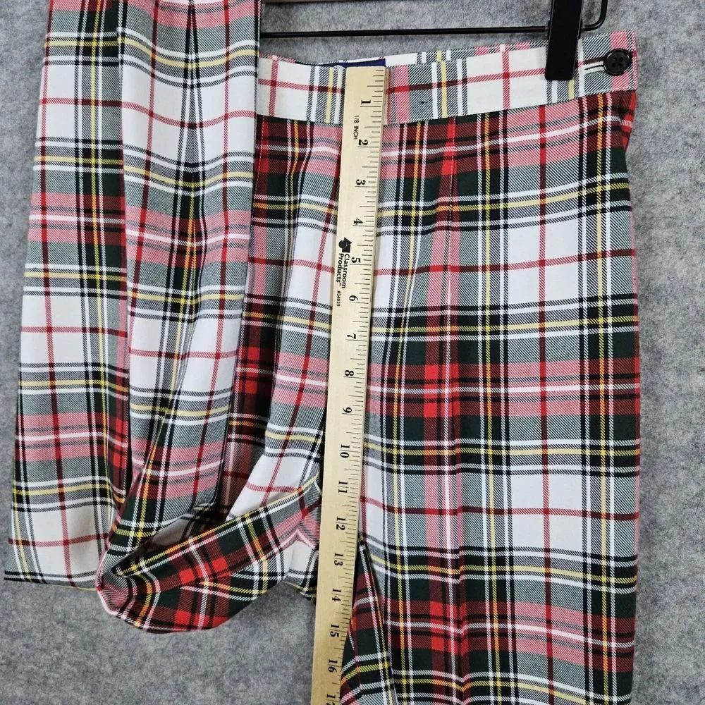 Ruff Hewn Women's Plaid Flannel Pants Size 4P Polyester Rayon Lightweight Petite